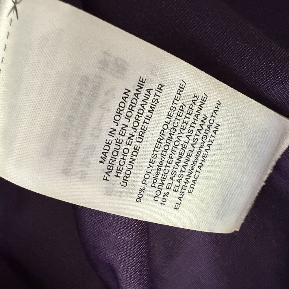 Ralph Lauren Black‎ Label Top Size M Medium Purple Velvet Gold Buttons Gold RARE - Picture 12 of 13